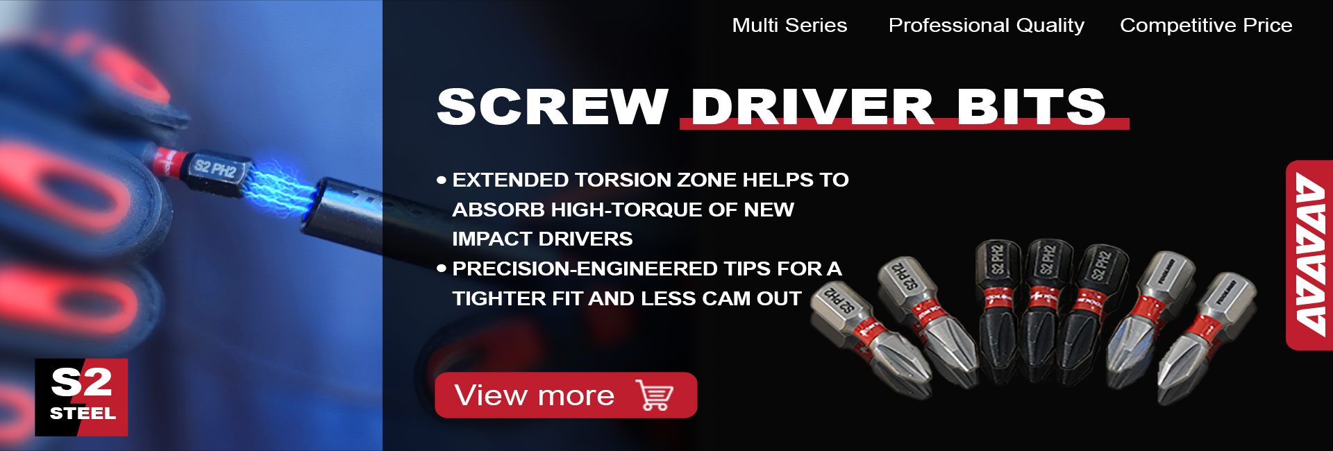 Screwdriver bit banner